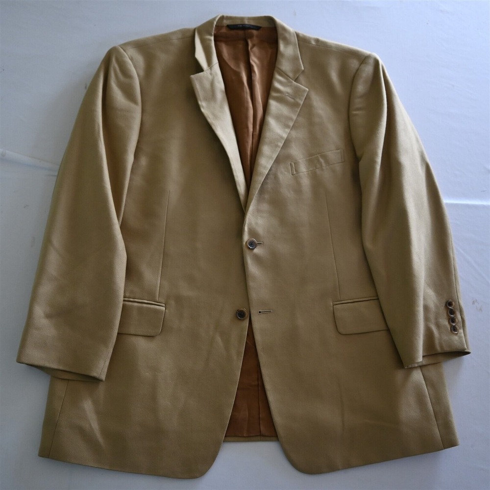John W Nordstrom 46R Tan Brown 100% Cashmere‎ Mens Blazer Sport Coat Jacket
